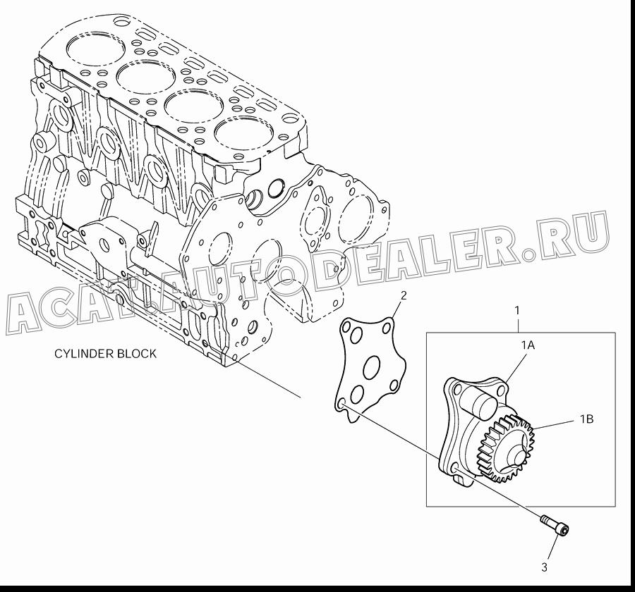 GEAR;OIL PUMP K1019283 для Doosan 430 Plus