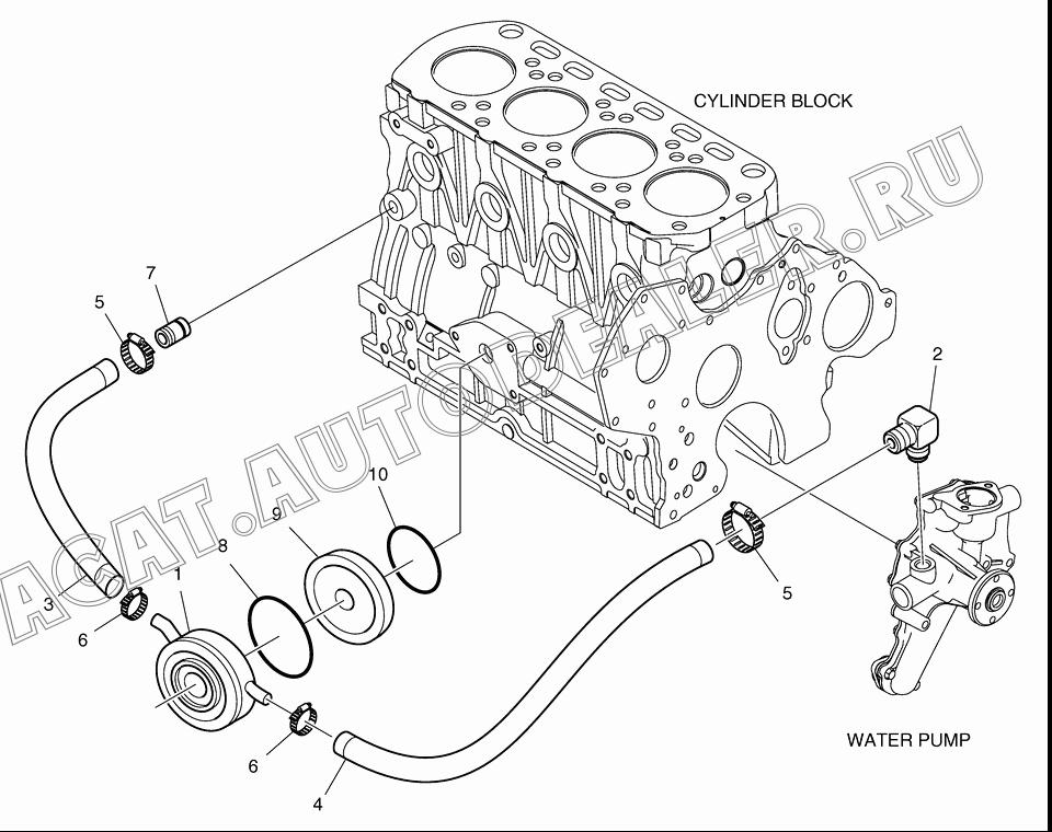 CLAMP;HOSE K1019273 для Doosan 430 Plus
