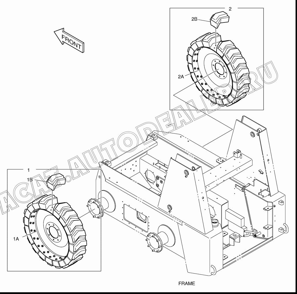 TIRE;10X16.5 K1023022 для Doosan 430 Plus