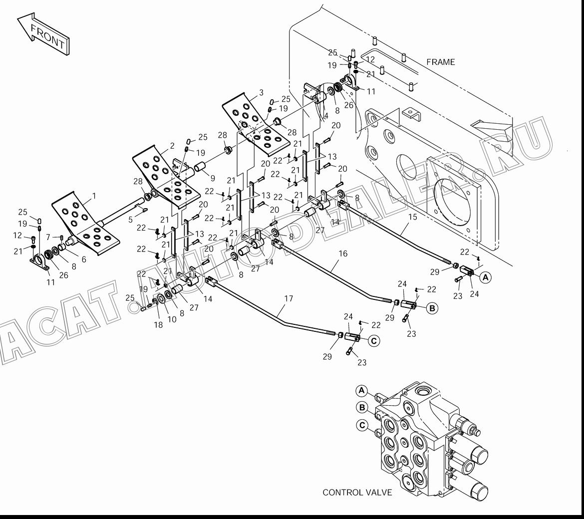 PEDAL K1020298 для Doosan 430 Plus