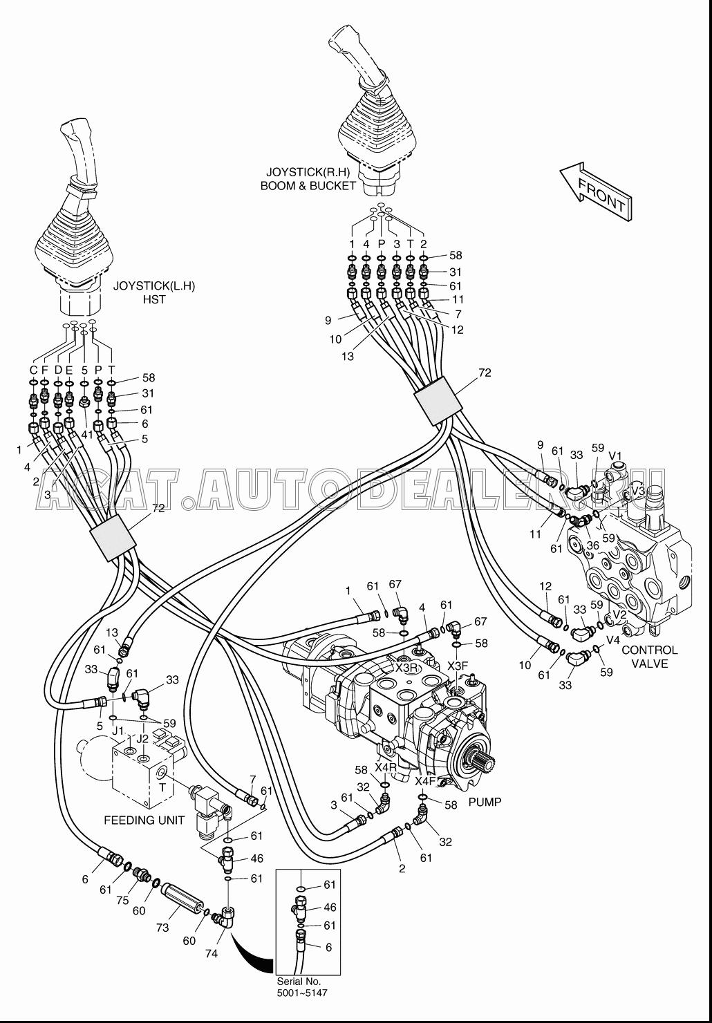 HOSE DS2012329 для Doosan 430 Plus