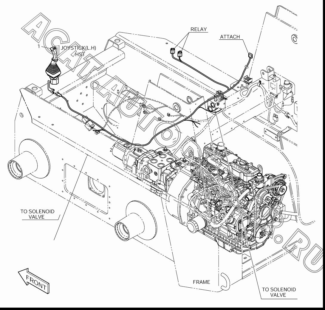 VALVE;JOYSTICK K1024711 для Doosan 430 Plus