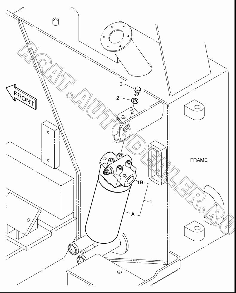 FILTER MOUNTING K1033566A для Doosan 450 Plus (Tier-3)
