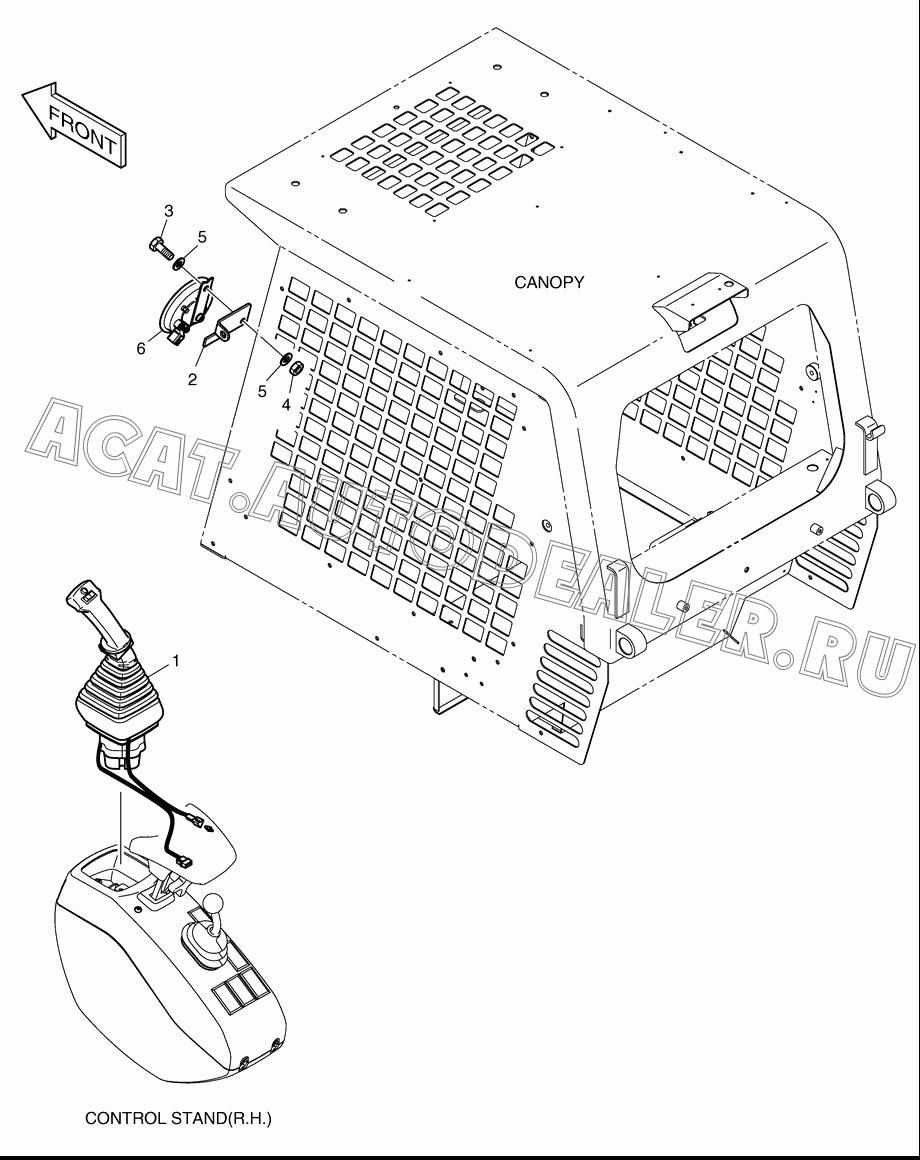 HORN MOUNTING K1040684 для Doosan 450 Plus (Tier-3)