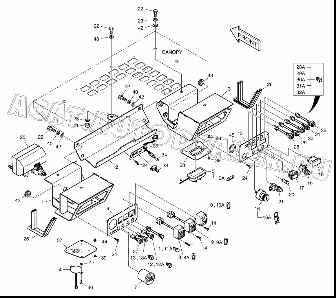 INSTRUMENT В сборе;ITALY 300605-00025 для Doosan 450 Plus (Tier-3)