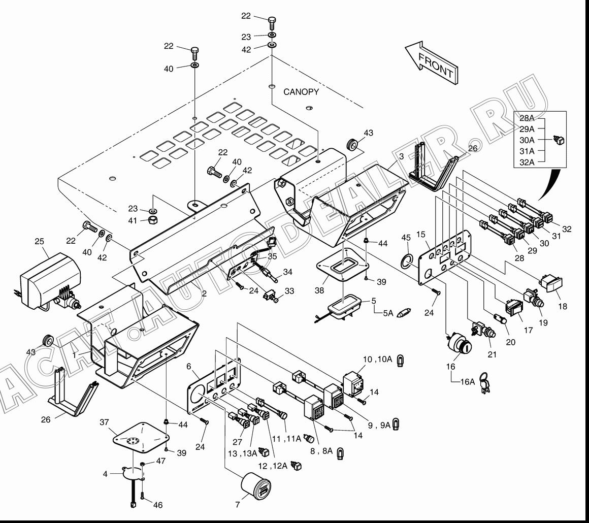 INSTRUMENT В сборе;ITALY 300605-00026 для Doosan 450 Plus (Tier-3)