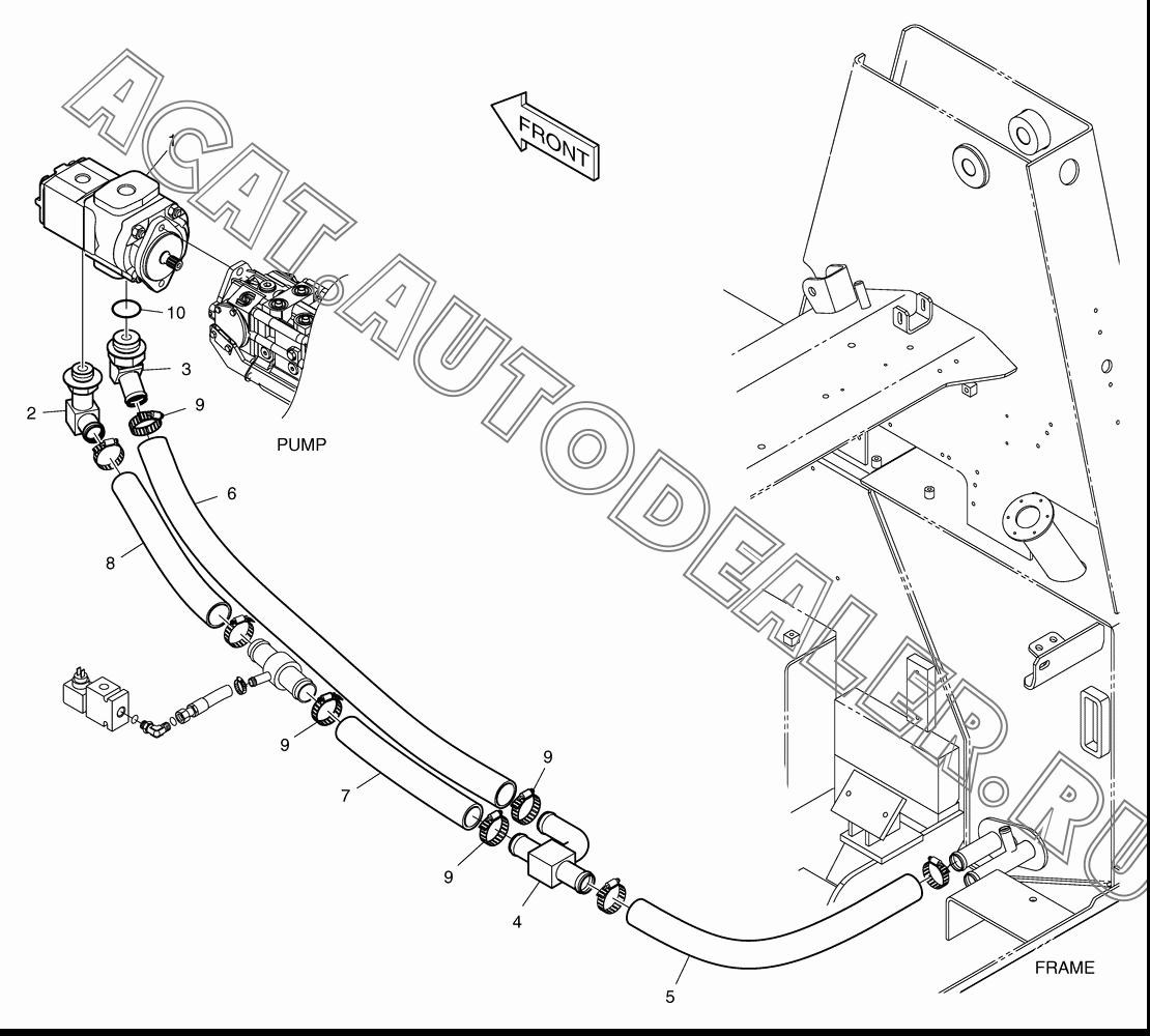 PUMP;GEAR K1040355 для Doosan 450 Plus (Tier-3)