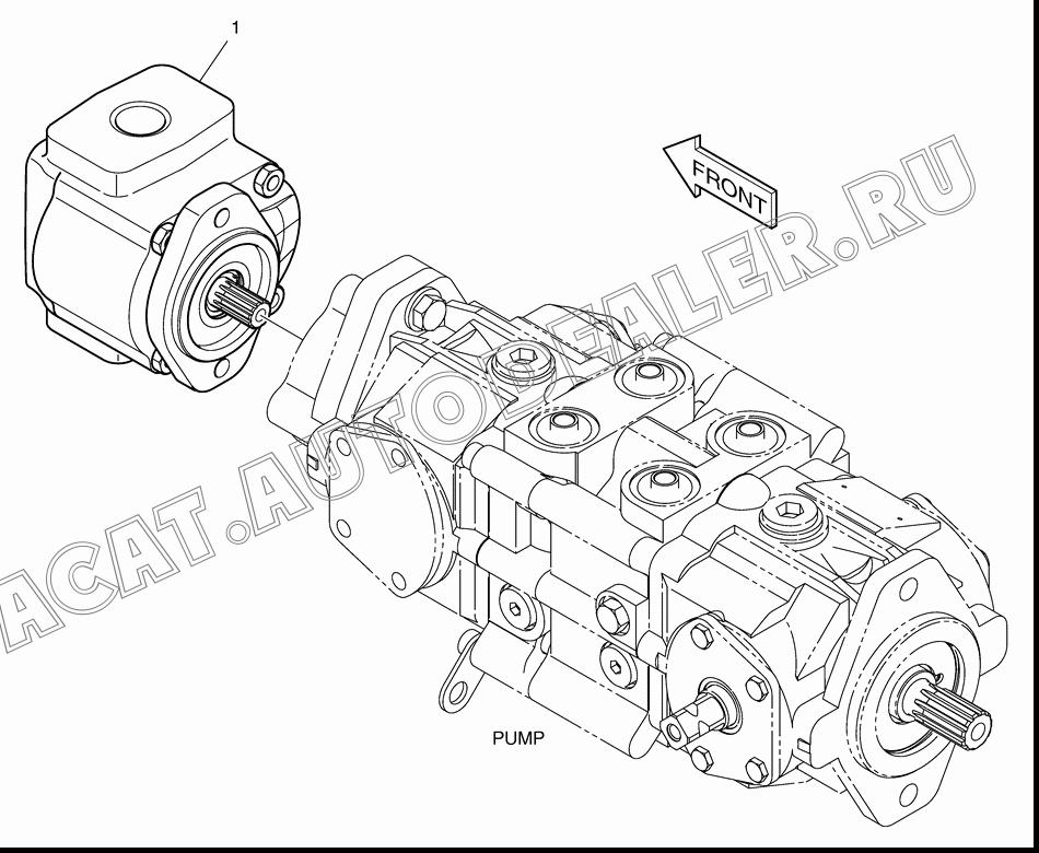 PUMP;GEAR K1022726 для Doosan 450 Plus (Tier-3)