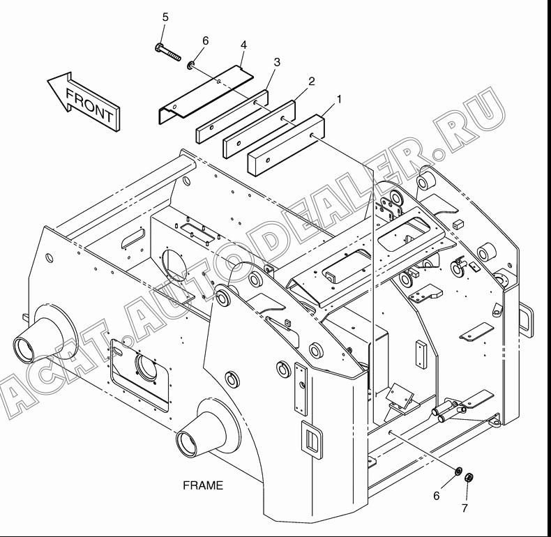 COUNTER WEIGHT K1021585 для Doosan 460 Plus