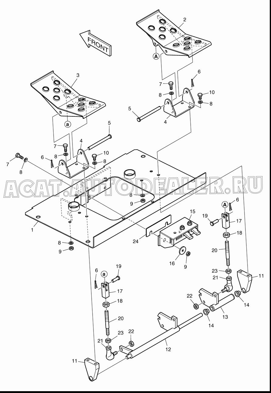 PLATE;FLOOR K1021424 для Doosan 460 Plus