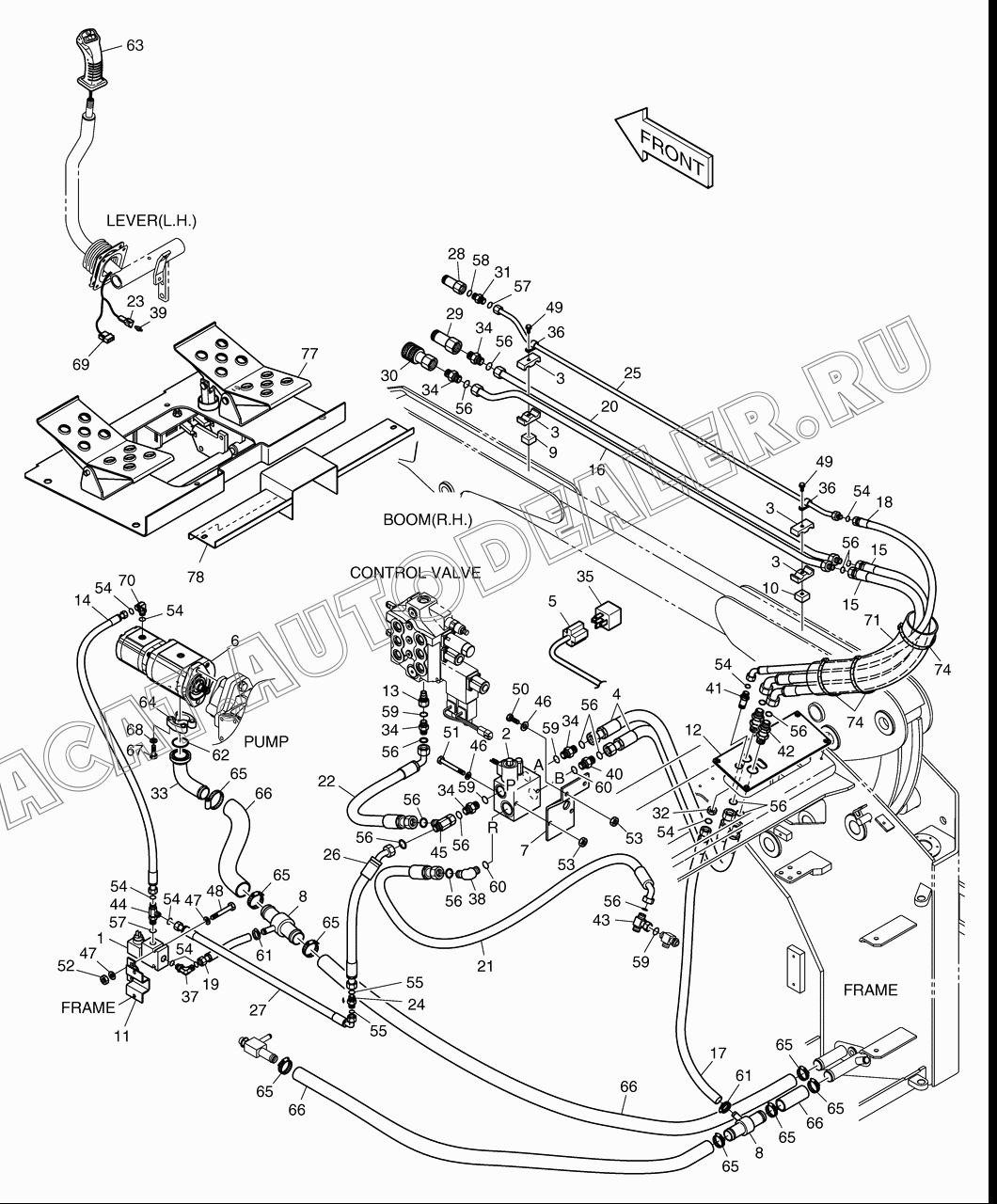 PLATE K1022170 для Doosan 460 Plus
