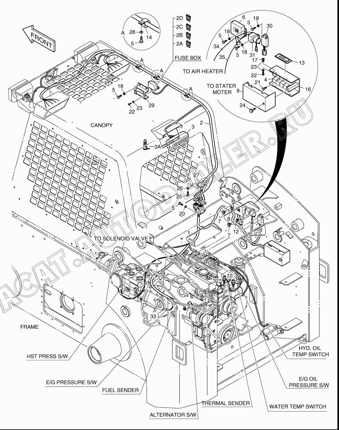 WIRING GROUP,ELECTRIC 300619-00418 для Doosan 460 Plus