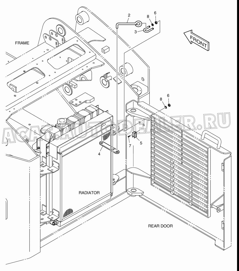 ROD;LOCK K1021132 для Doosan 460 Plus