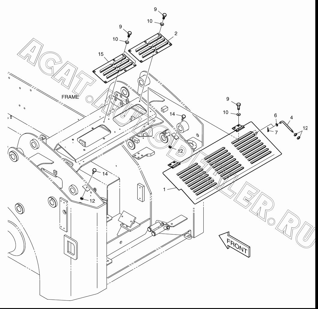 COVER;HOOD K1021118 для Doosan 460 Plus