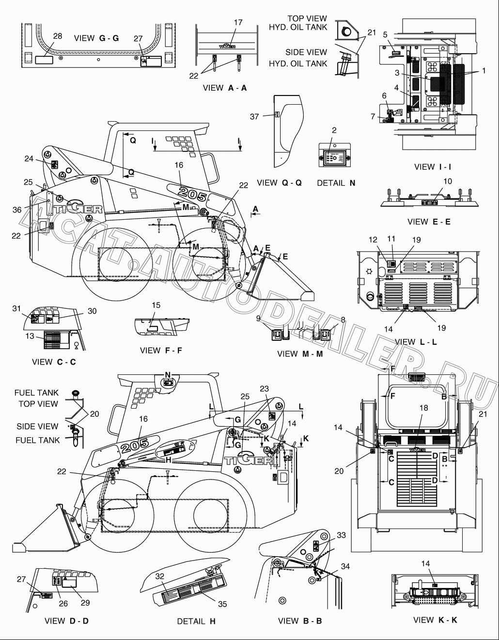 NAME PLATE ASS'Y K1021602 для Doosan 460 Plus