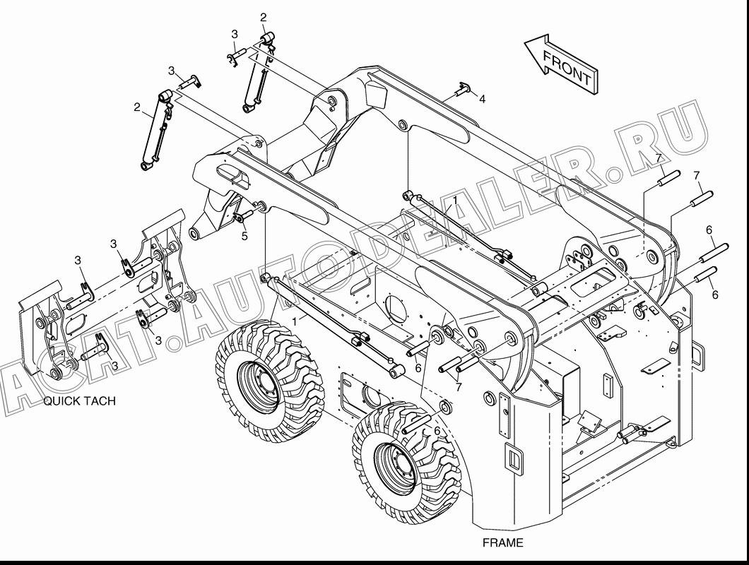 CYLINDER;BOOM K1022619 для Doosan 460 Plus