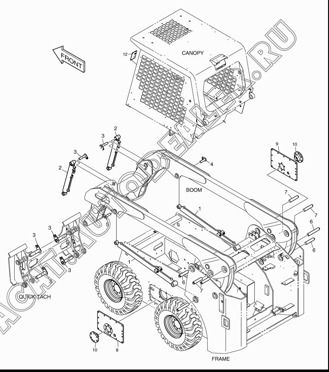 CYLINDER;BOOM K1022622 для Doosan 460 Plus