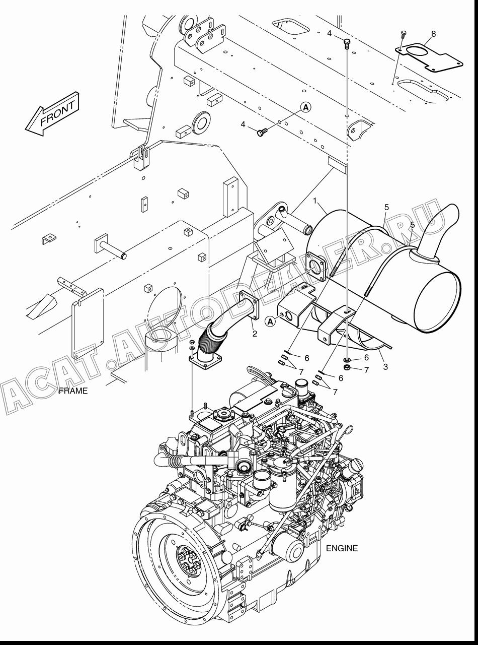 TUBE;FLEXIBLE K1039218A для Doosan 460 Plus (Tier-3)