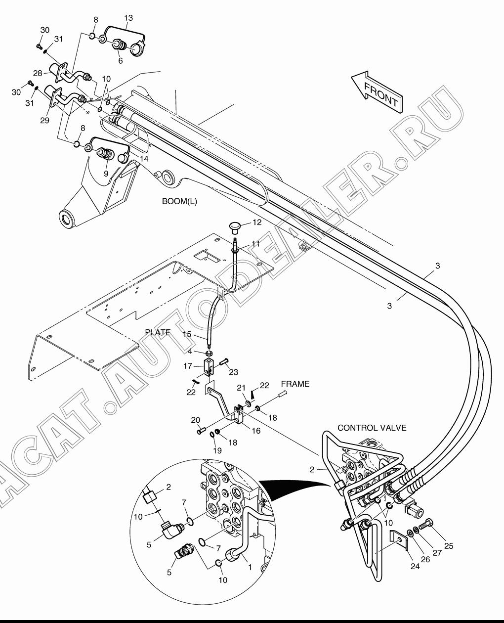 TUBE K1036795 для Doosan 460 Plus (Tier-3)