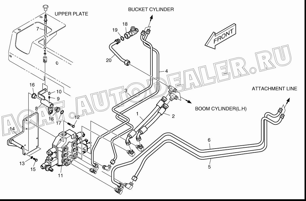 TUBE K1036797 для Doosan 460 Plus (Tier-3)