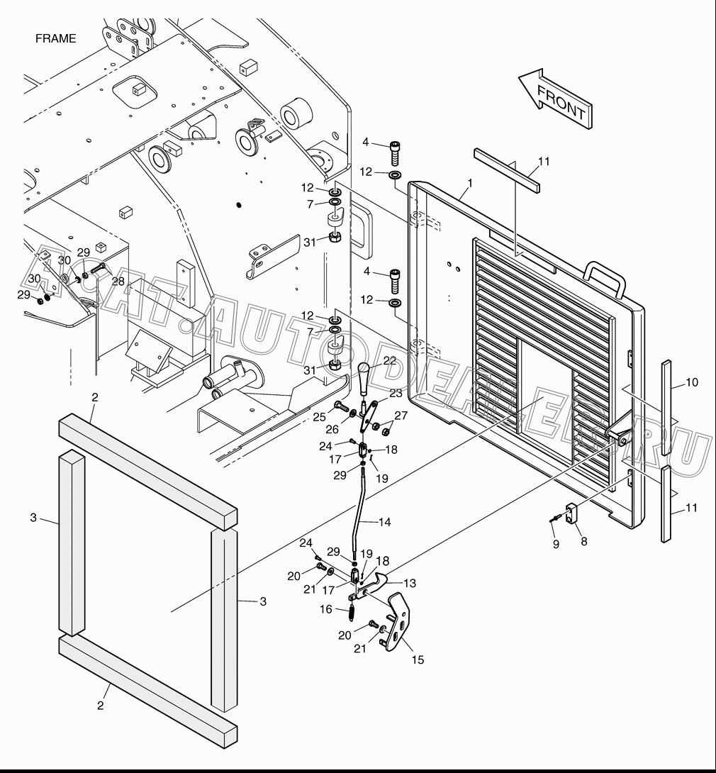 DOOR;REAR K1033353B для Doosan 460 Plus (Tier-3)