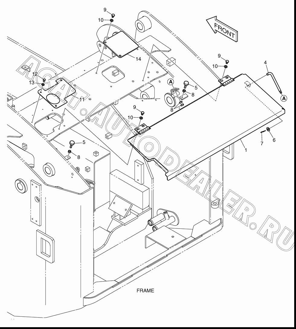 COVER;HOOD K1033886A для Doosan 460 Plus (Tier-3)