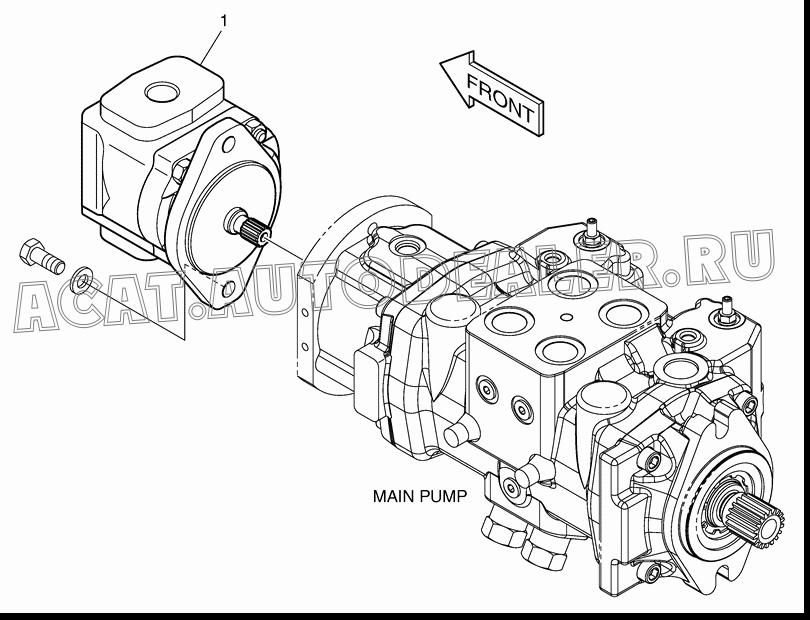 PUMP;GEAR K1040354 для Doosan 460 Plus (Tier-3)