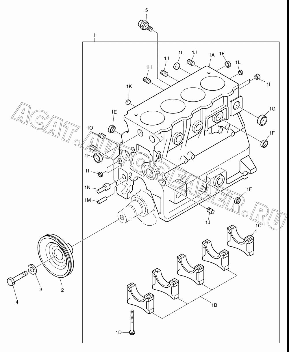 BLOCK;CYLINDER K1026890 для Doosan 470 Plus