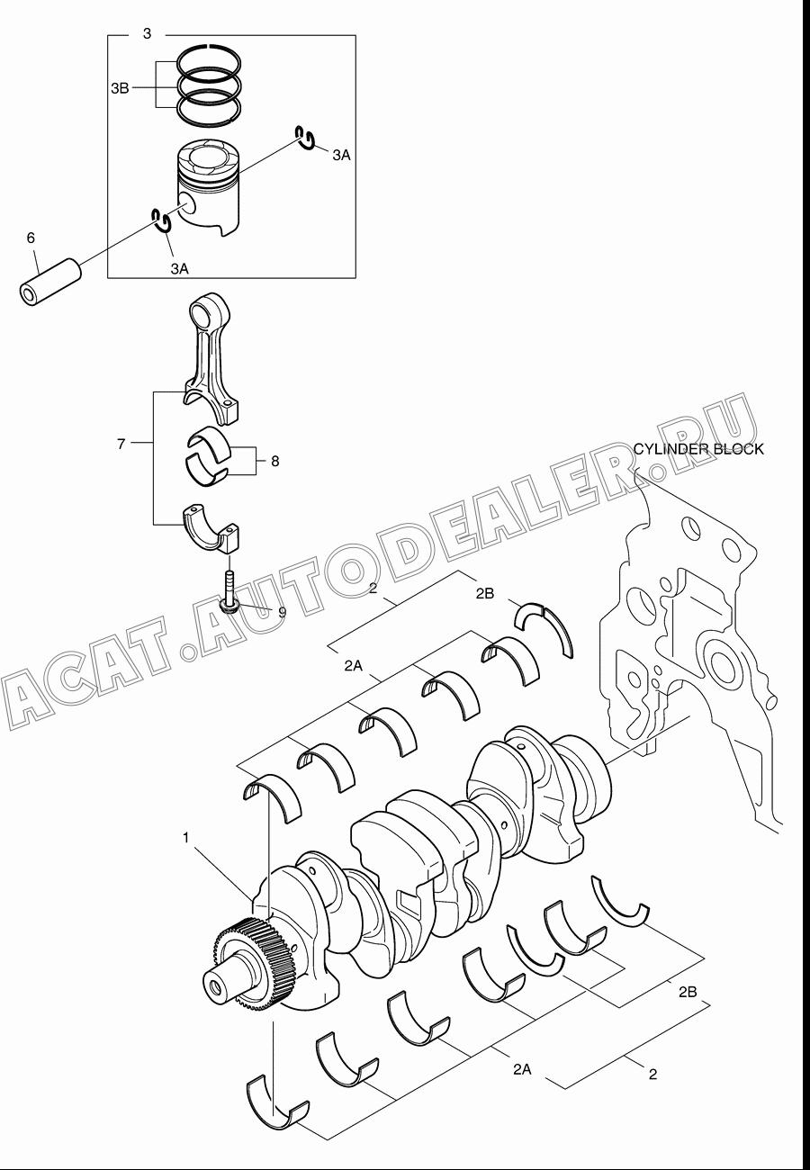 PISTON KIT 130602-00177 для Doosan 470 Plus