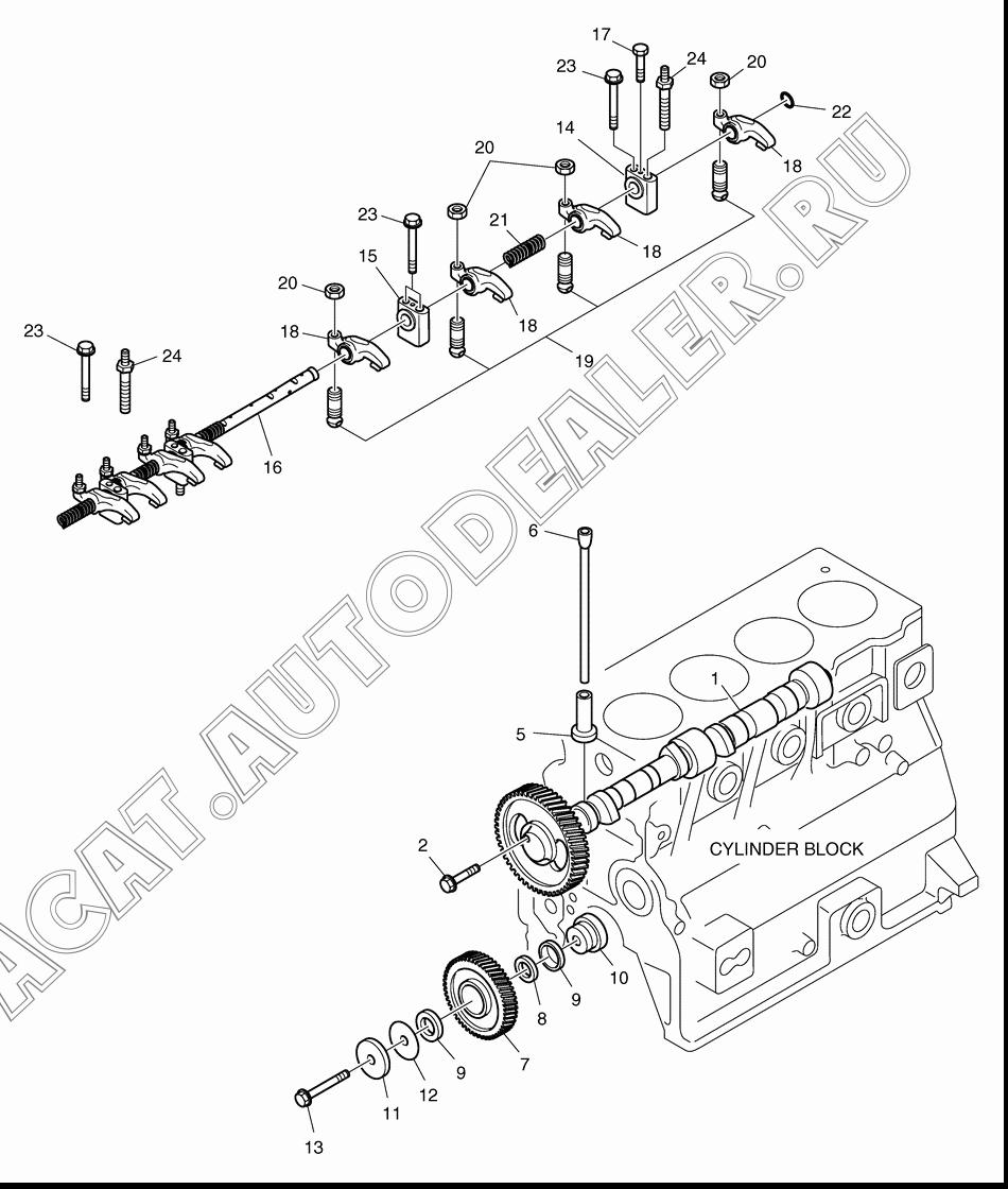 CAMSHAFT ASS'Y K1026894 для Doosan 470 Plus