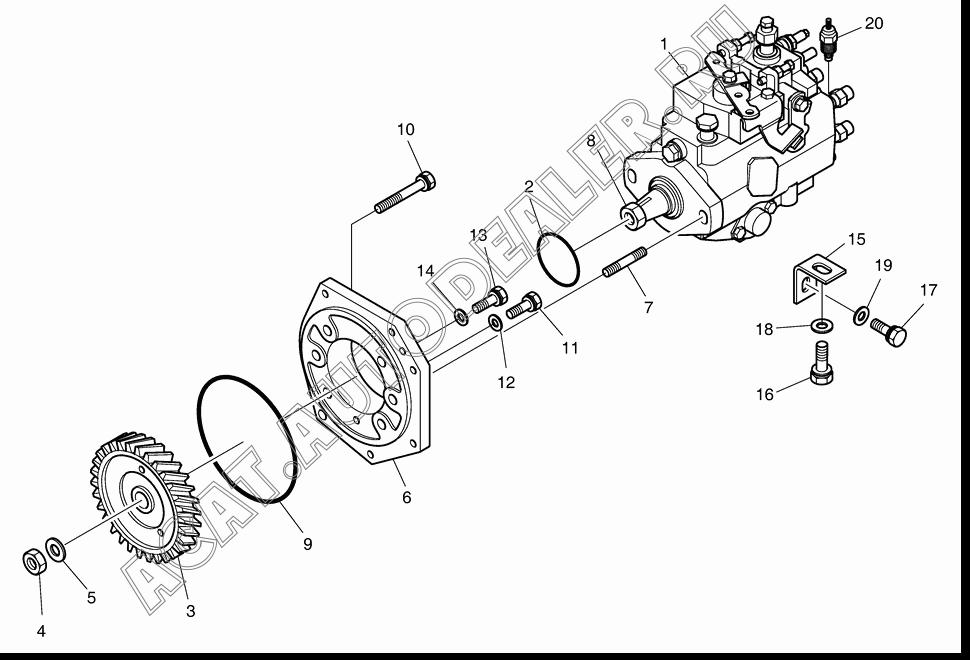 PUMP;INJECTION K1026904 для Doosan 470 Plus