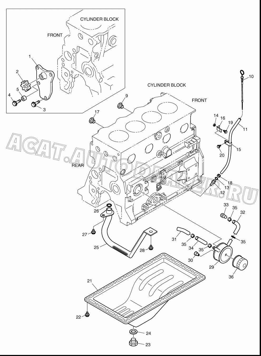 GEAR;OIL PUMP K1026896 для Doosan 470 Plus