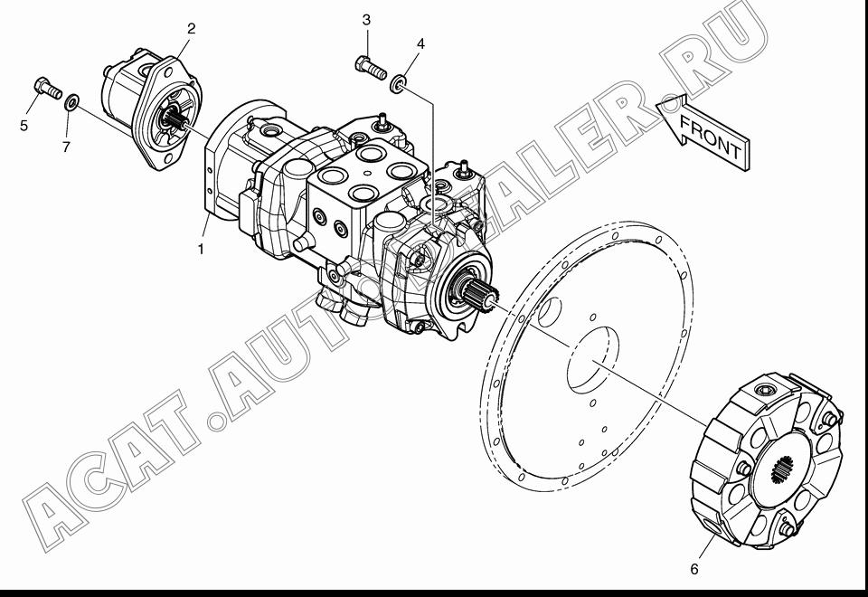 PUMP ASS'Y K1022240A для Doosan 470 Plus