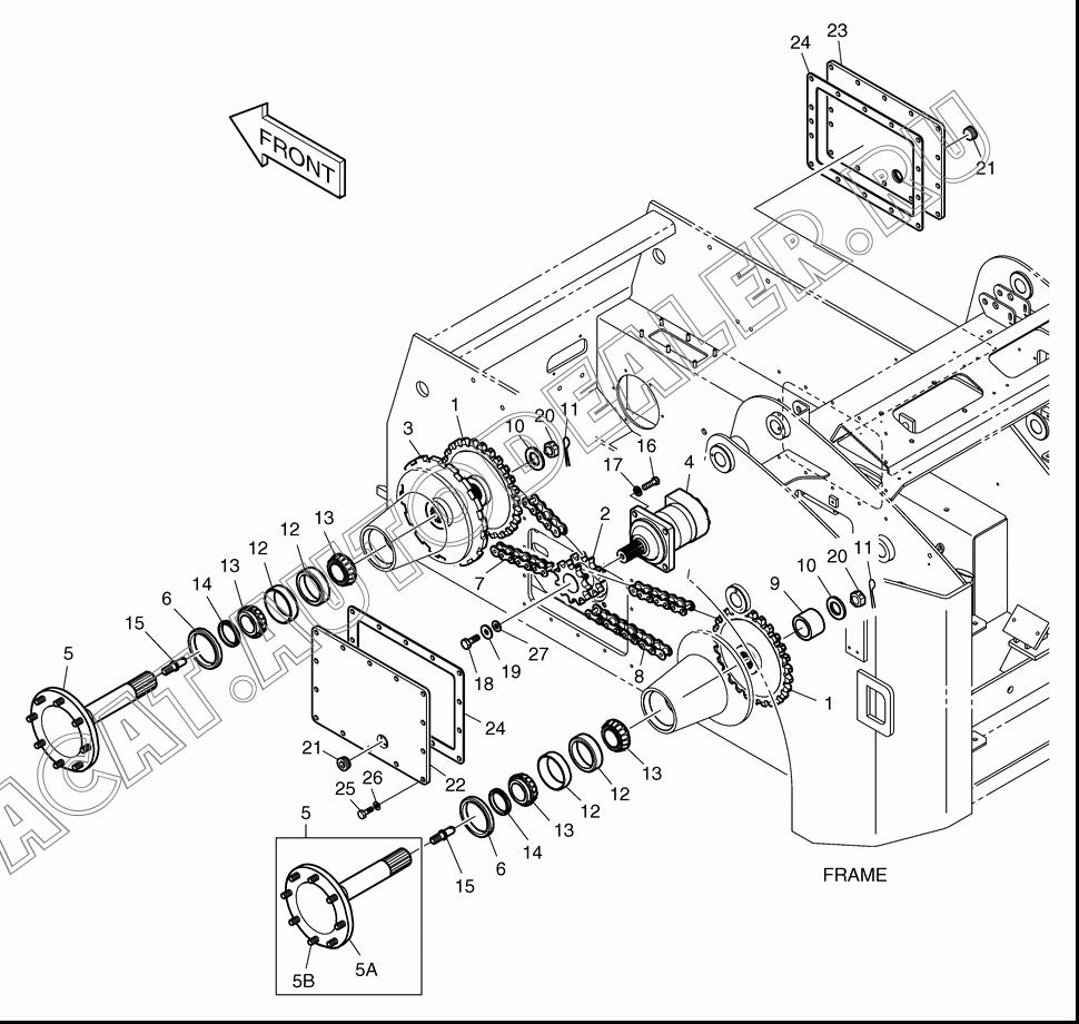SHAFT K1021967 для Doosan 470 Plus
