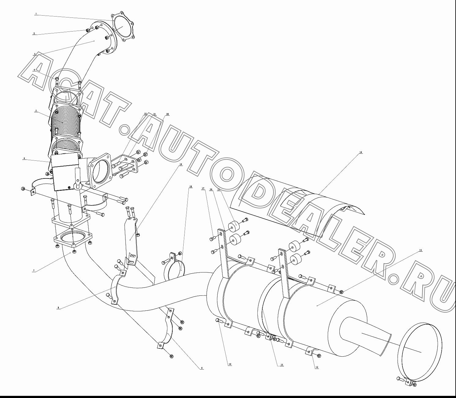Уплотнительная прокладка DZ9112540016 для Shaanxi SX3255NR384 (6x4), SX3315DR326, SX3315DV326 (8x4)