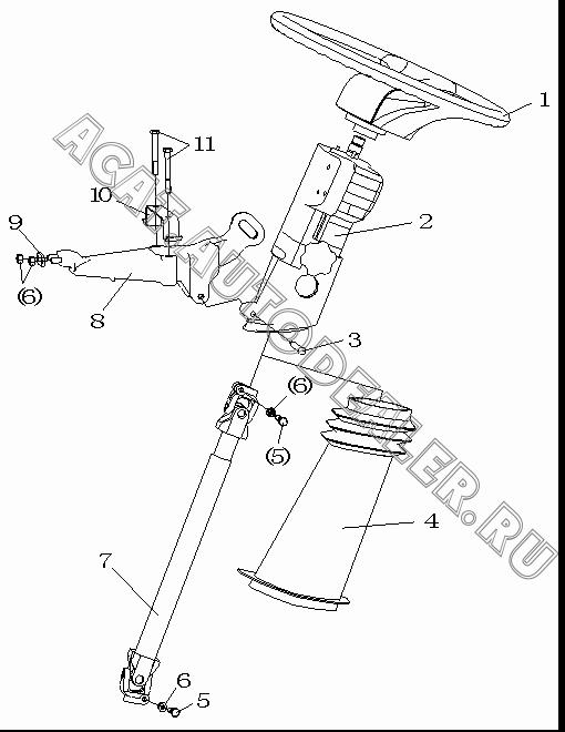 Рулевое колесо DZ9112470030 для Shaanxi SX3255NR384 (6x4), SX3315DR326, SX3315DV326 (8x4)