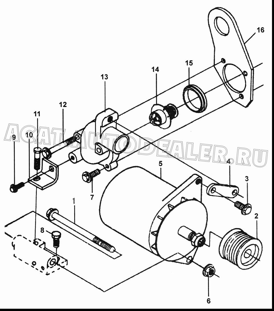 Шкив генератора А3920560 для Cummins 4В, 6В, 6С (EQB, EQC)