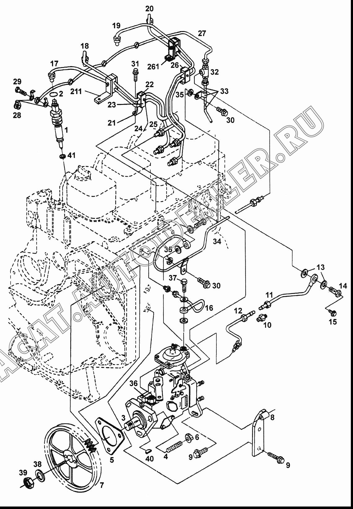 Форсунка с прокладкой А3356587 для Cummins 4В, 6В, 6С (EQB, EQC)