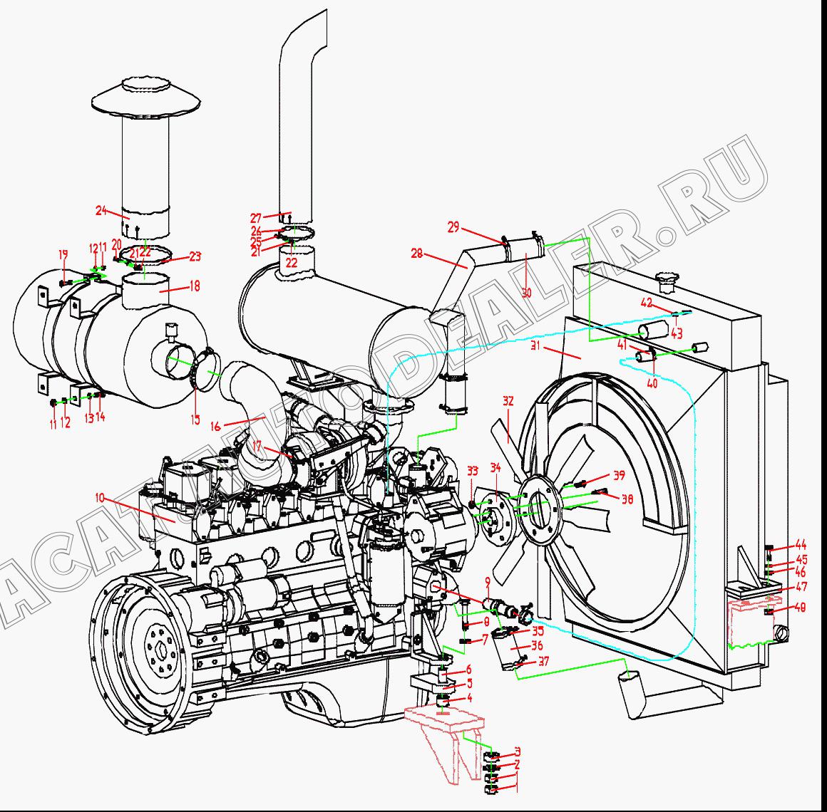 Двигатель 6BTA5.9-C170 для Mitsuber MG150R