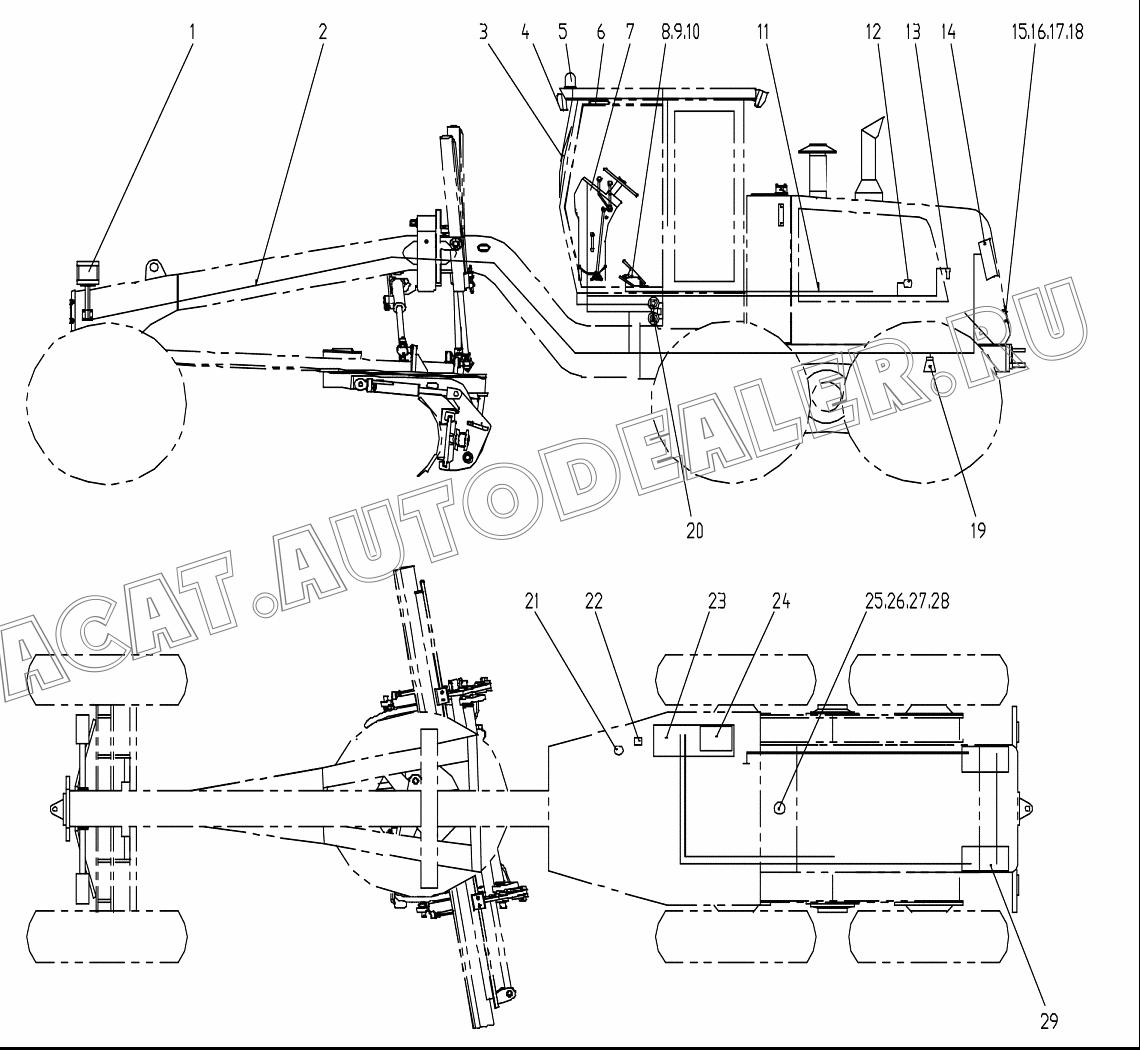 Рабочая фара HBM1-001A для Mitsuber MG150R