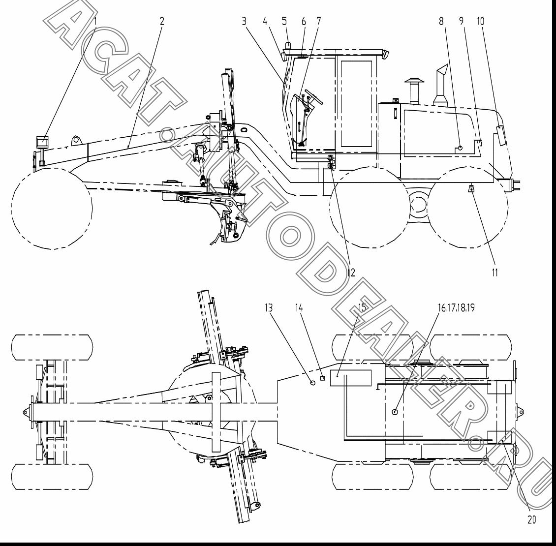 Главный жгут проводов MG150R.16.1 для Mitsuber MG150R