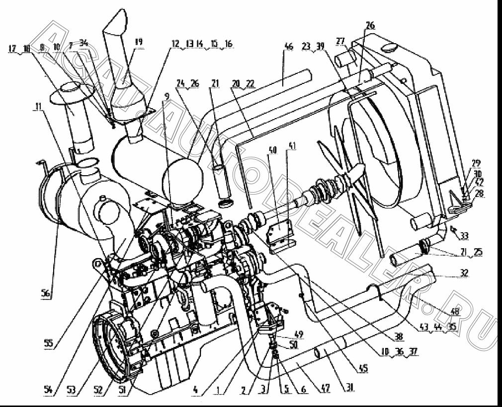 Задний суппорт II 001340008 для Mitsuber MG165R