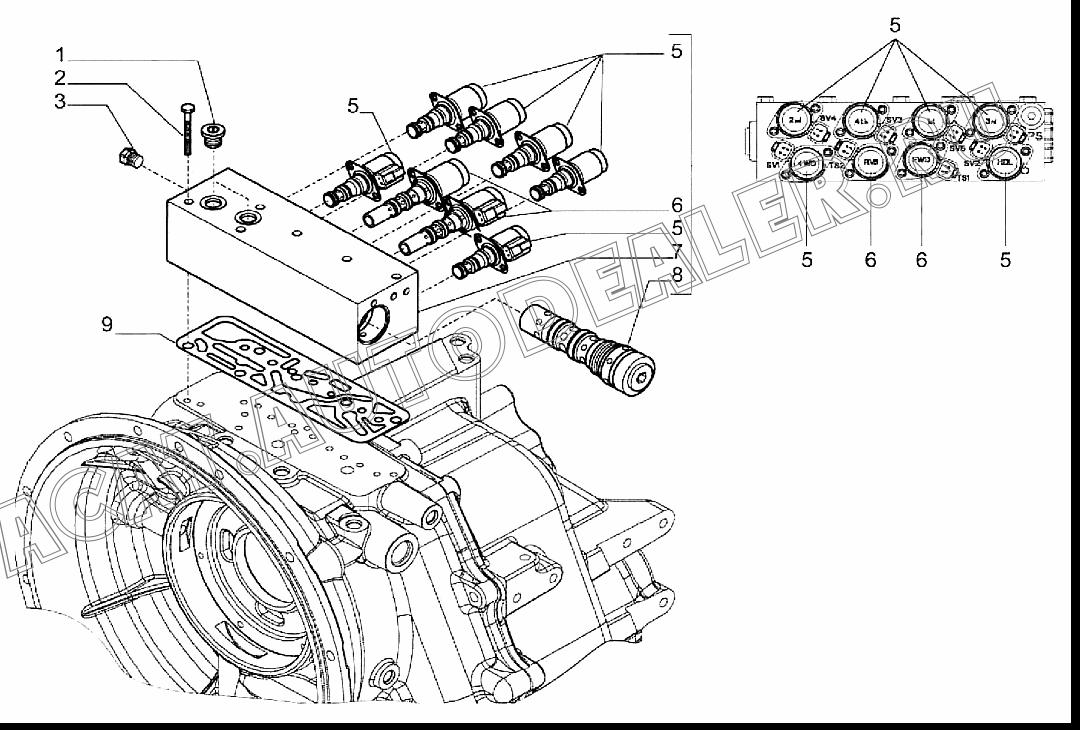 Клапан управления C77AJ26 для Mitsuber MLE88S