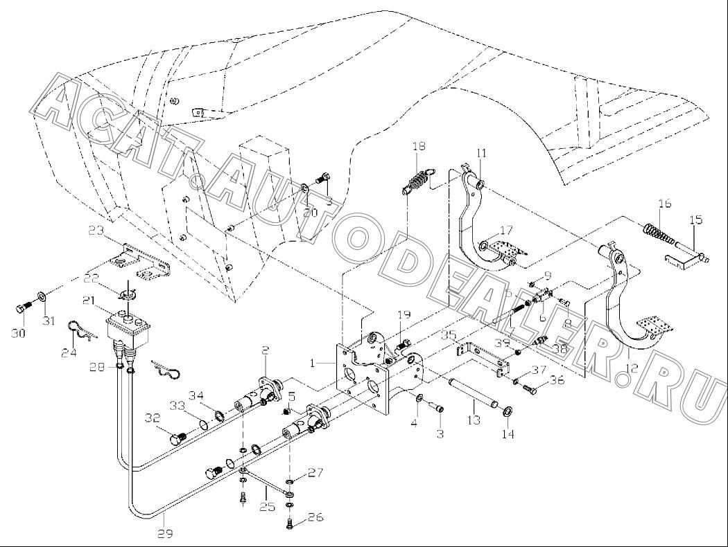 Коробка педали тормоза C08B03 для Mitsuber MLE88S