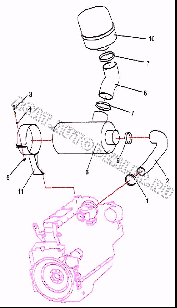 Air cleaner 5010849 для Mitsuber MRG14