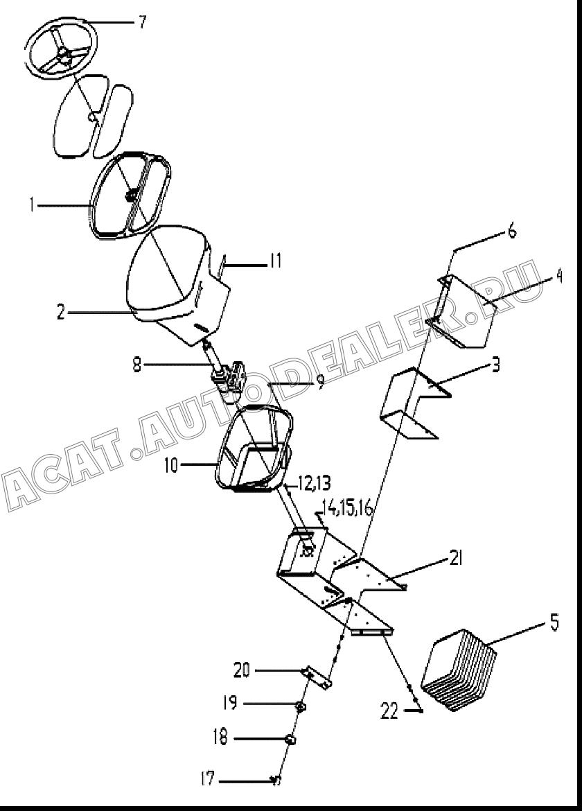 Carapace 1 9504316 для Mitsuber MRG14