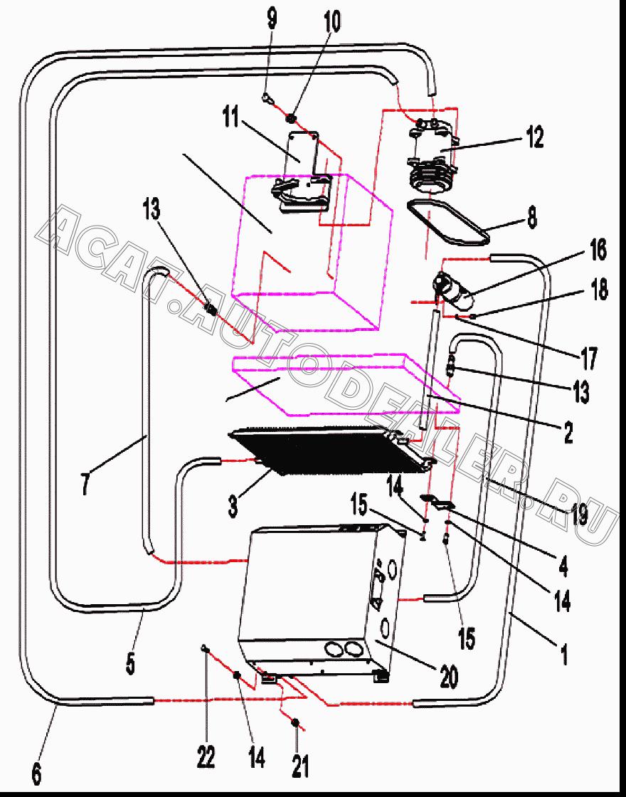 Compressor assembly 9500667 для Mitsuber MRG14
