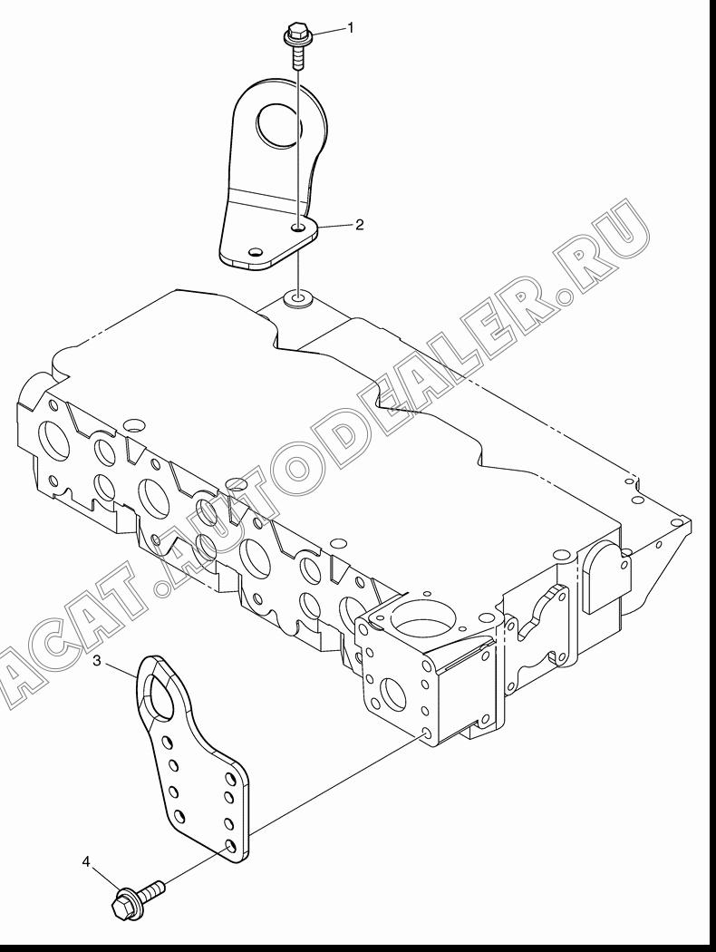 BRACKET;LIFTING K9007139 для Doosan DL160