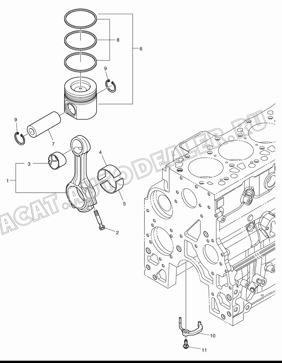 RING;RETAINING K9007030 для Doosan DL160