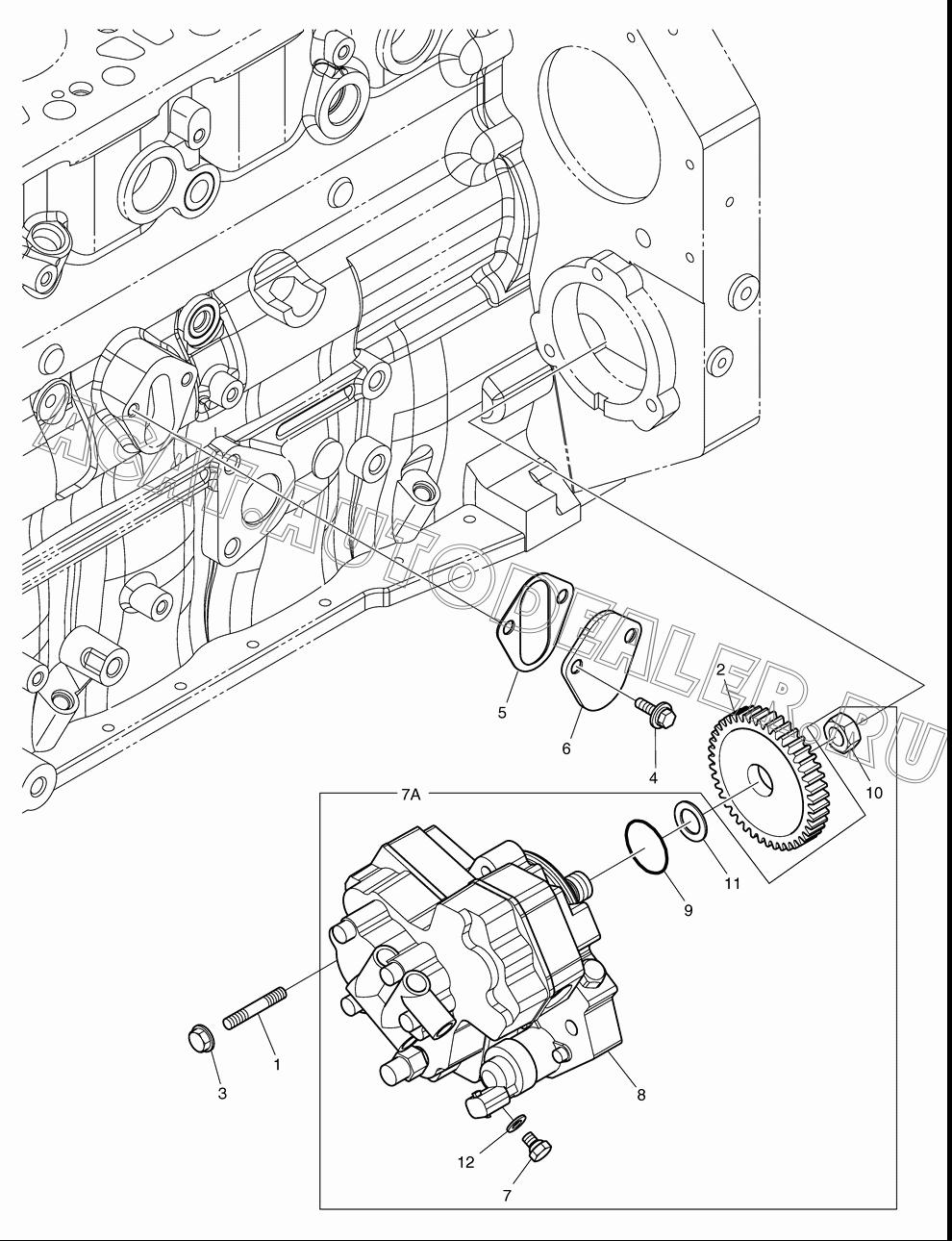 PUMP;FUEL INJECTION K9007134 для Doosan DL160